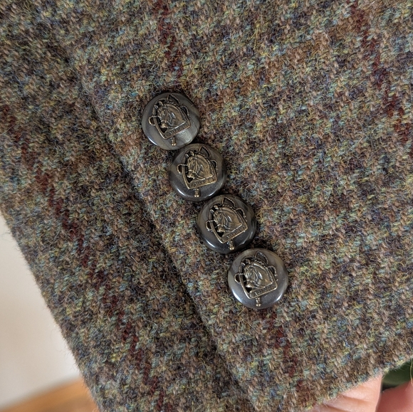 Ralph Lauren | Retro | 10 Petite | Wool Blend Equestrian Blazer - Picture 8 of 16